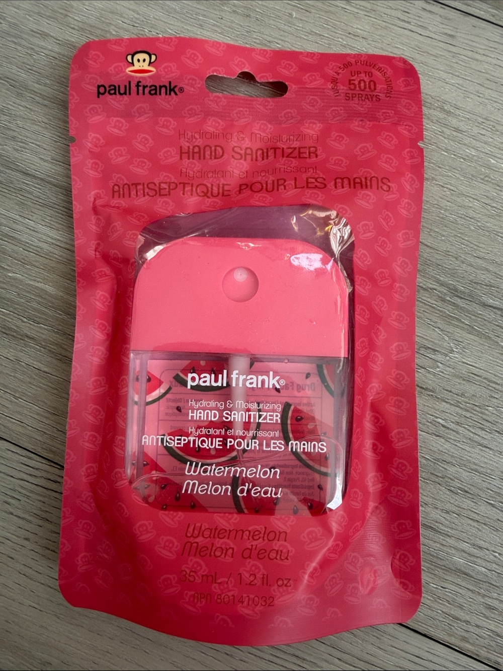 Paul Frank Watermelon Hand Sanitizer Spray - Pink